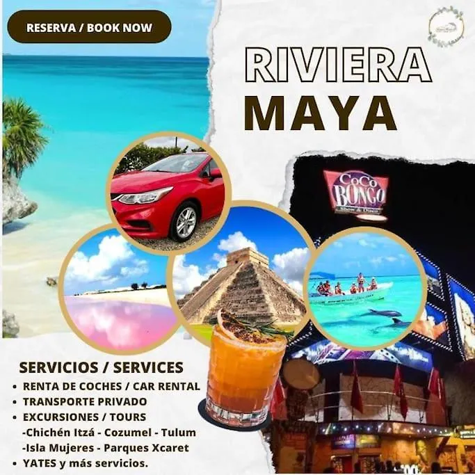 Vila Hermosa Casa En Residencial Marbella Playa del Carmen 0*,